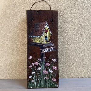 Wood Birdhouse painting